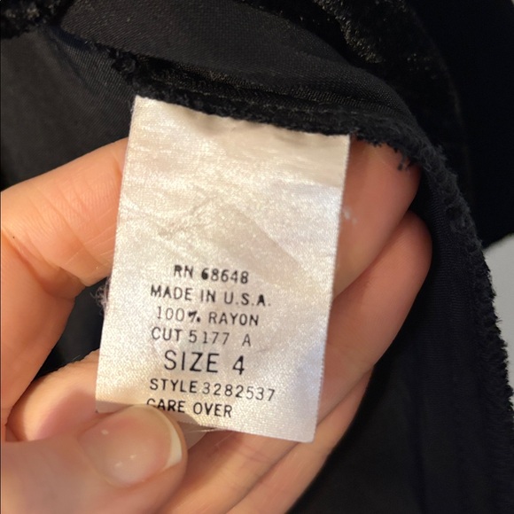 ABS Vintage 90’s Velvet Duster Jacket Coat Velvet Grunge Designer 4 Dress - Picture 15 of 17